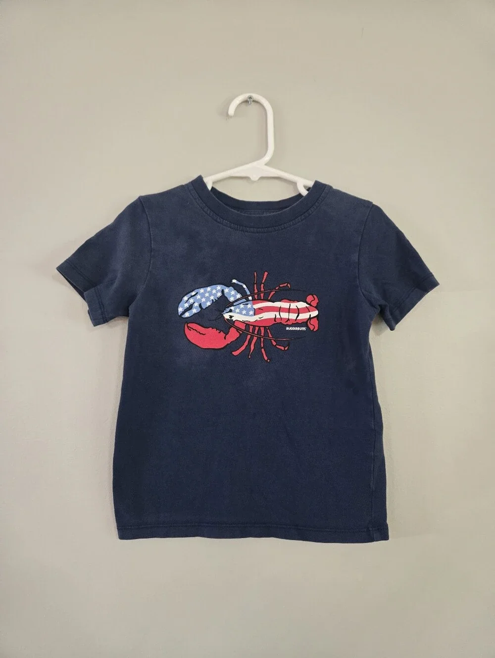 RuggedButts Boys Patriotic Lobster T-Shirt Size 3T Navy